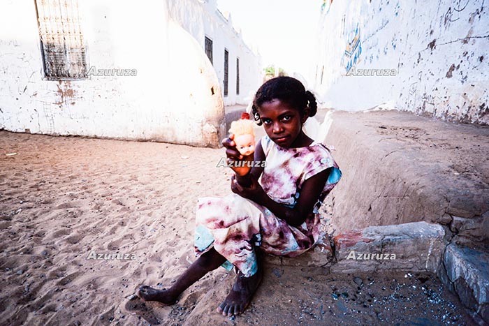 ヌビア村の女の子
